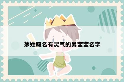 茅姓取名有灵气的男宝宝名字